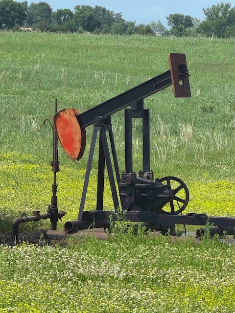 Oil well on Oklahoma Indian land allotment photo